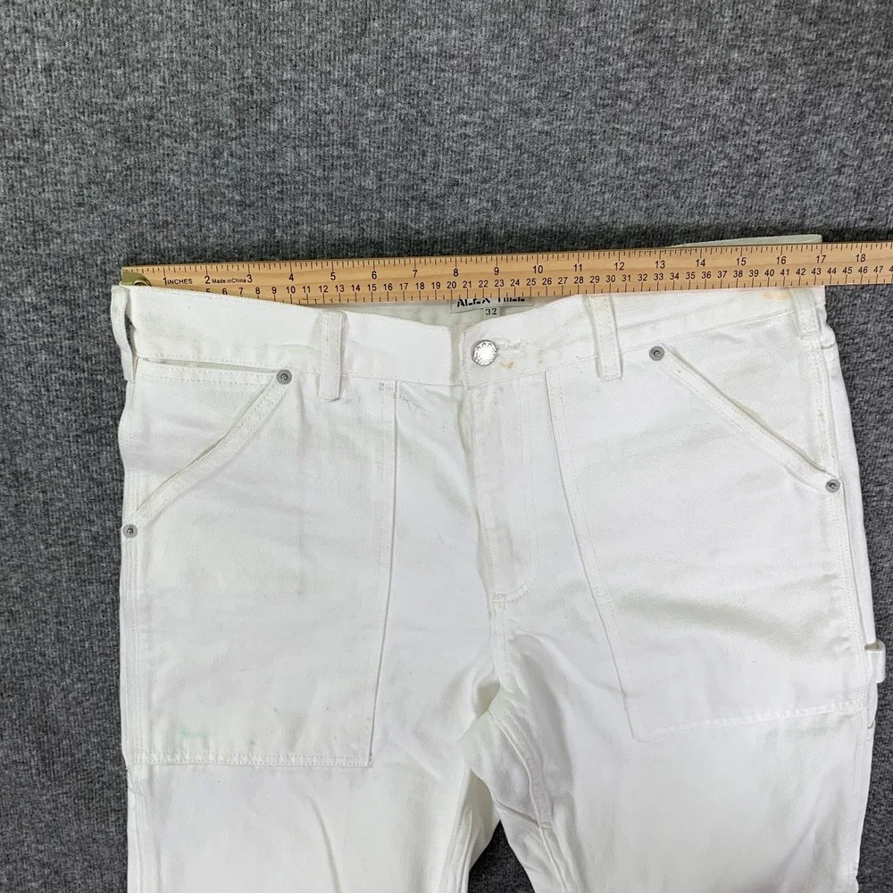 Alex Mill Painters Jeans Men 34x30 Pant White Denim Carpenter